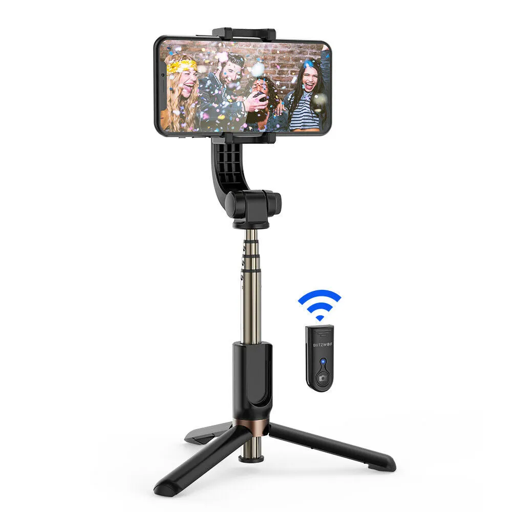 1-Axis Gimbal Stabilizer for Smartphones with Built-in Remote