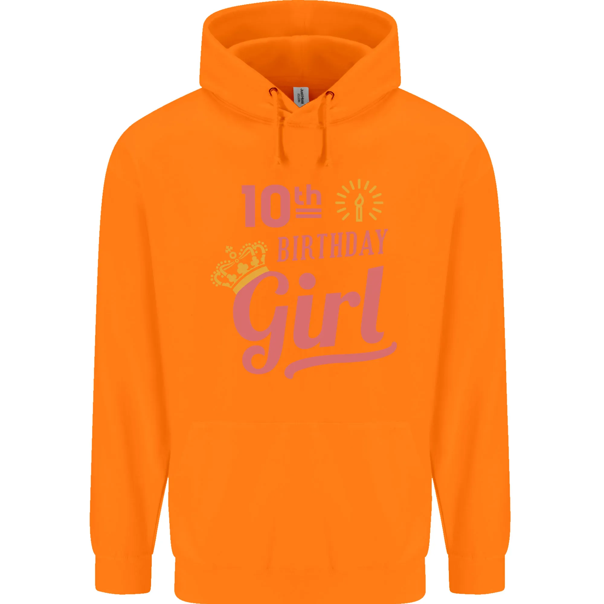 10th Birthday Girl 10 Year Old Princess Childrens Kids Hoodie