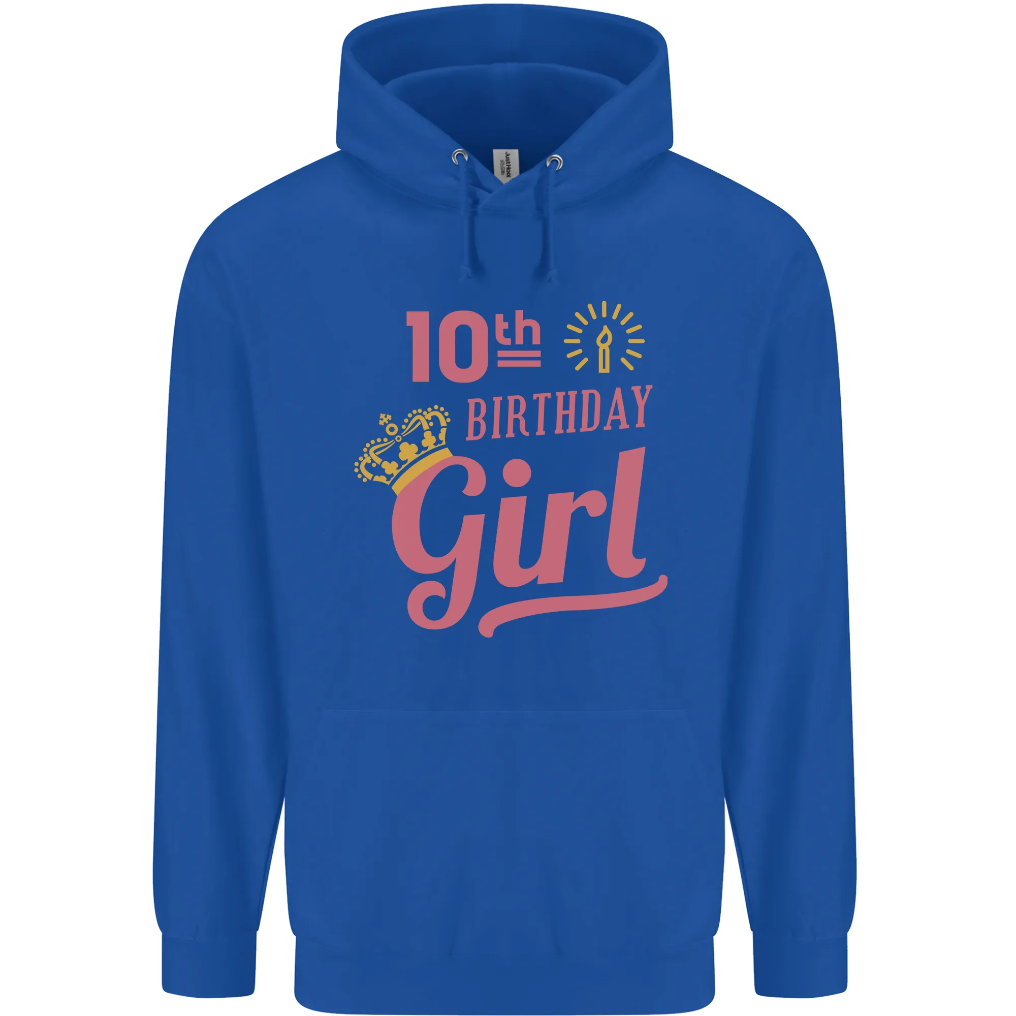 10th Birthday Girl 10 Year Old Princess Childrens Kids Hoodie