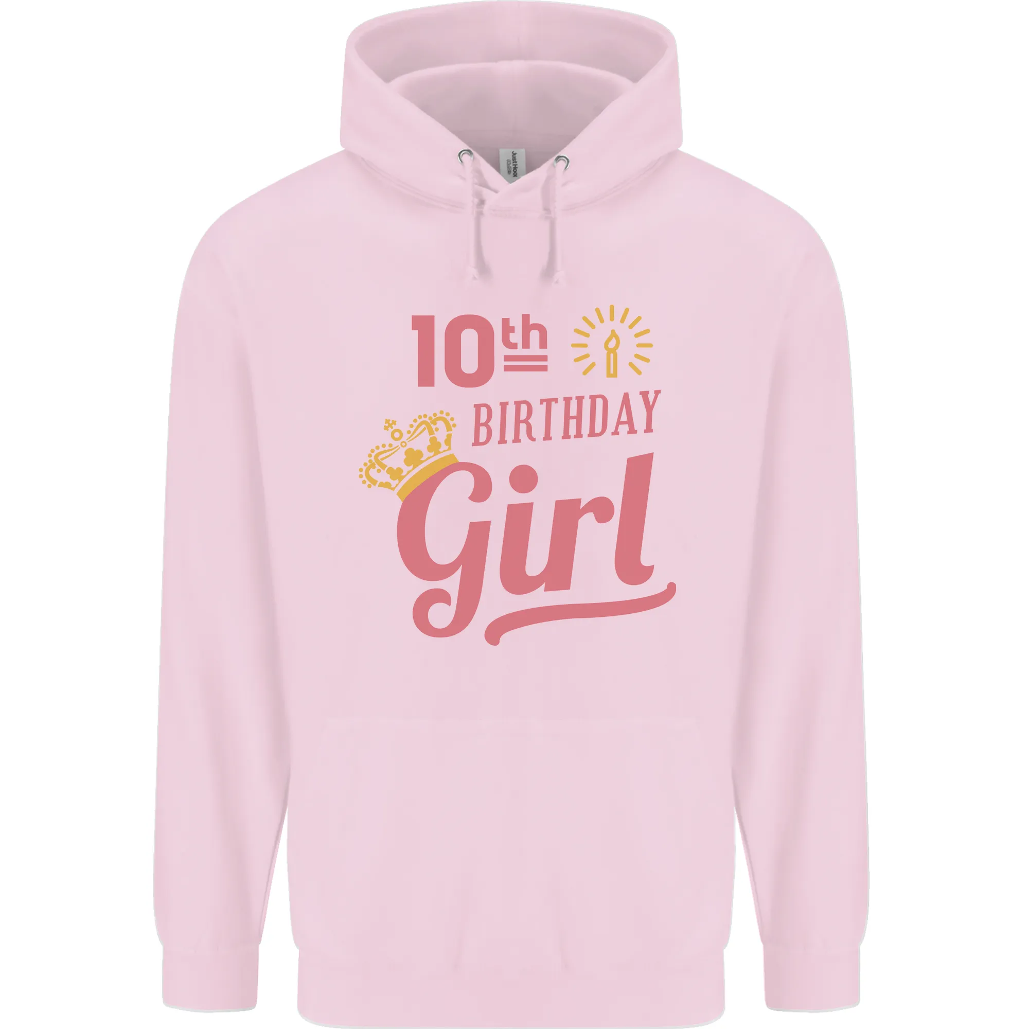 10th Birthday Girl 10 Year Old Princess Childrens Kids Hoodie