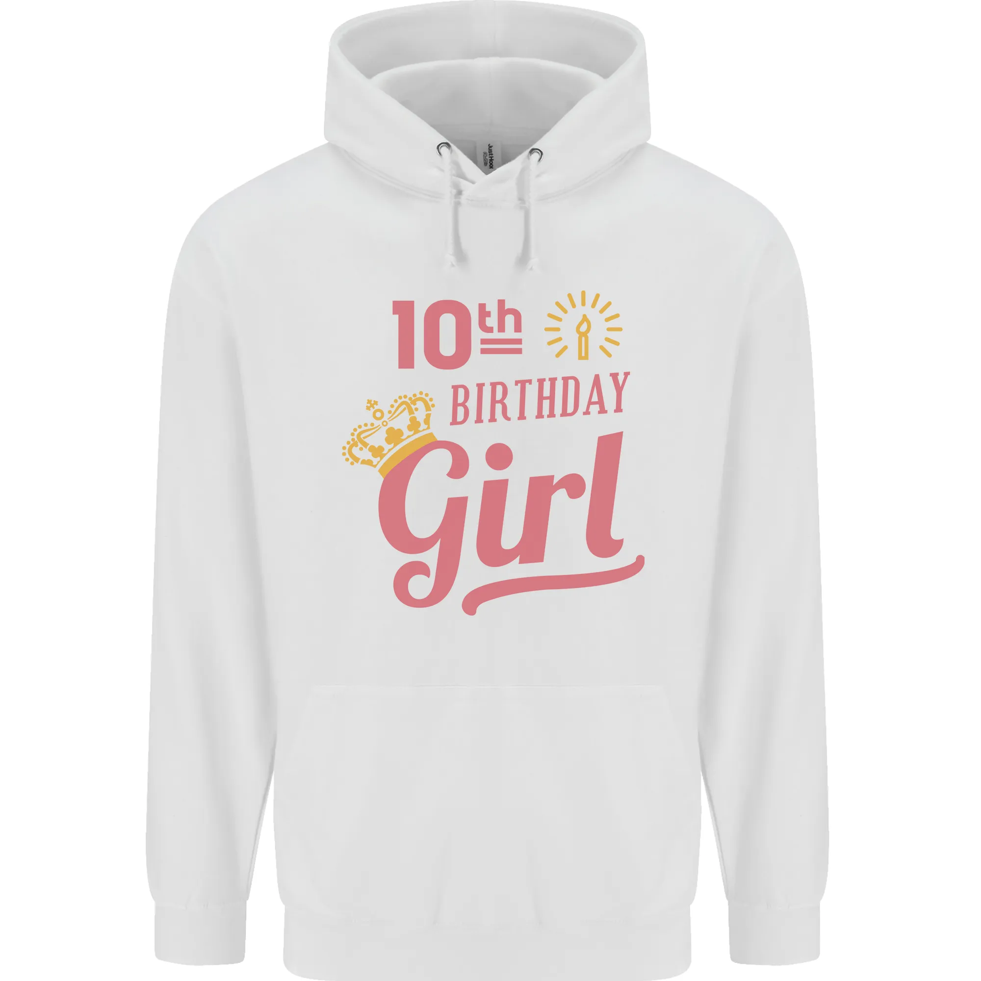 10th Birthday Girl 10 Year Old Princess Childrens Kids Hoodie