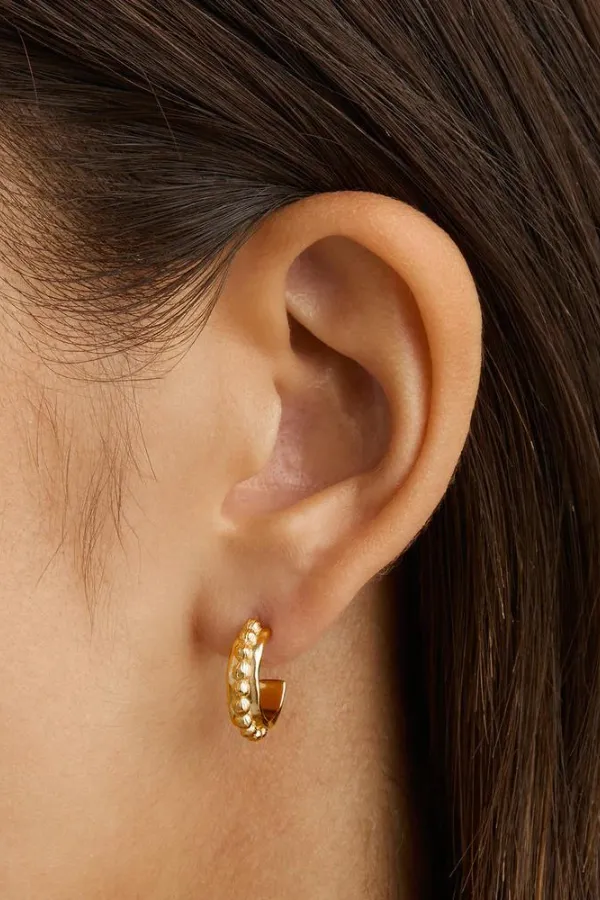 18k Gold Vermeil Karma Hoops