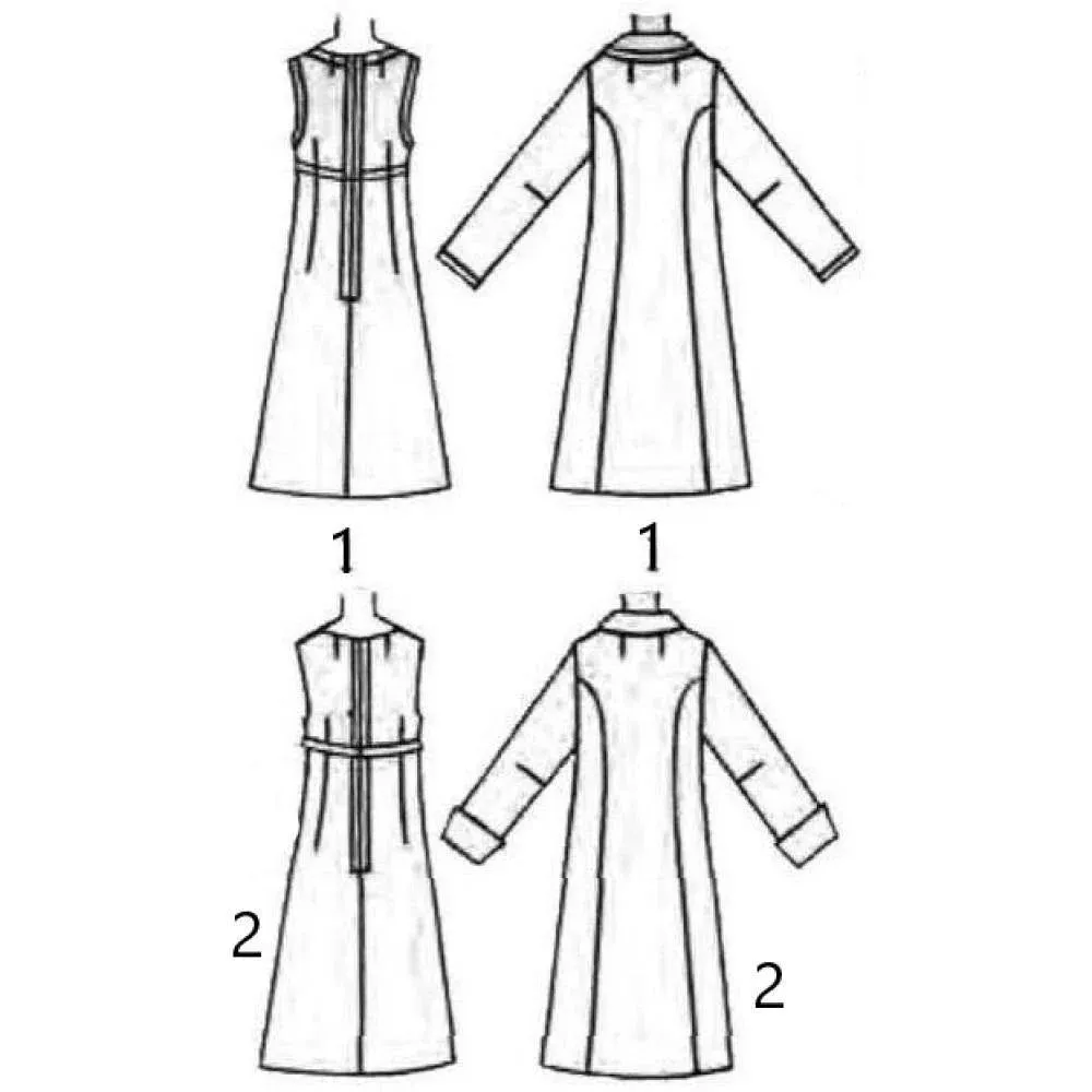 1960s Pattern, Women's Sheath Dress & Coat - Bust 32" (81.3cm)