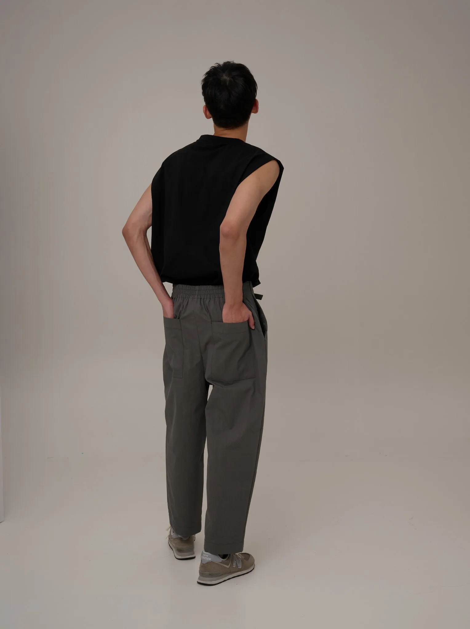 Adjustable Pleated Trousers