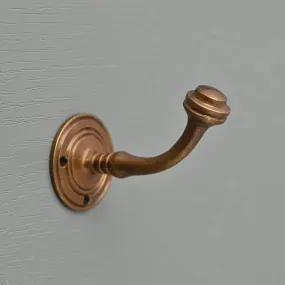 Aged Brass Victorian Hook