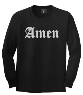 Amen Old English Prayer Mens Long Sleeve T-Shirt