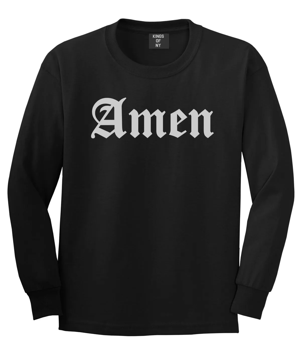 Amen Old English Prayer Mens Long Sleeve T-Shirt