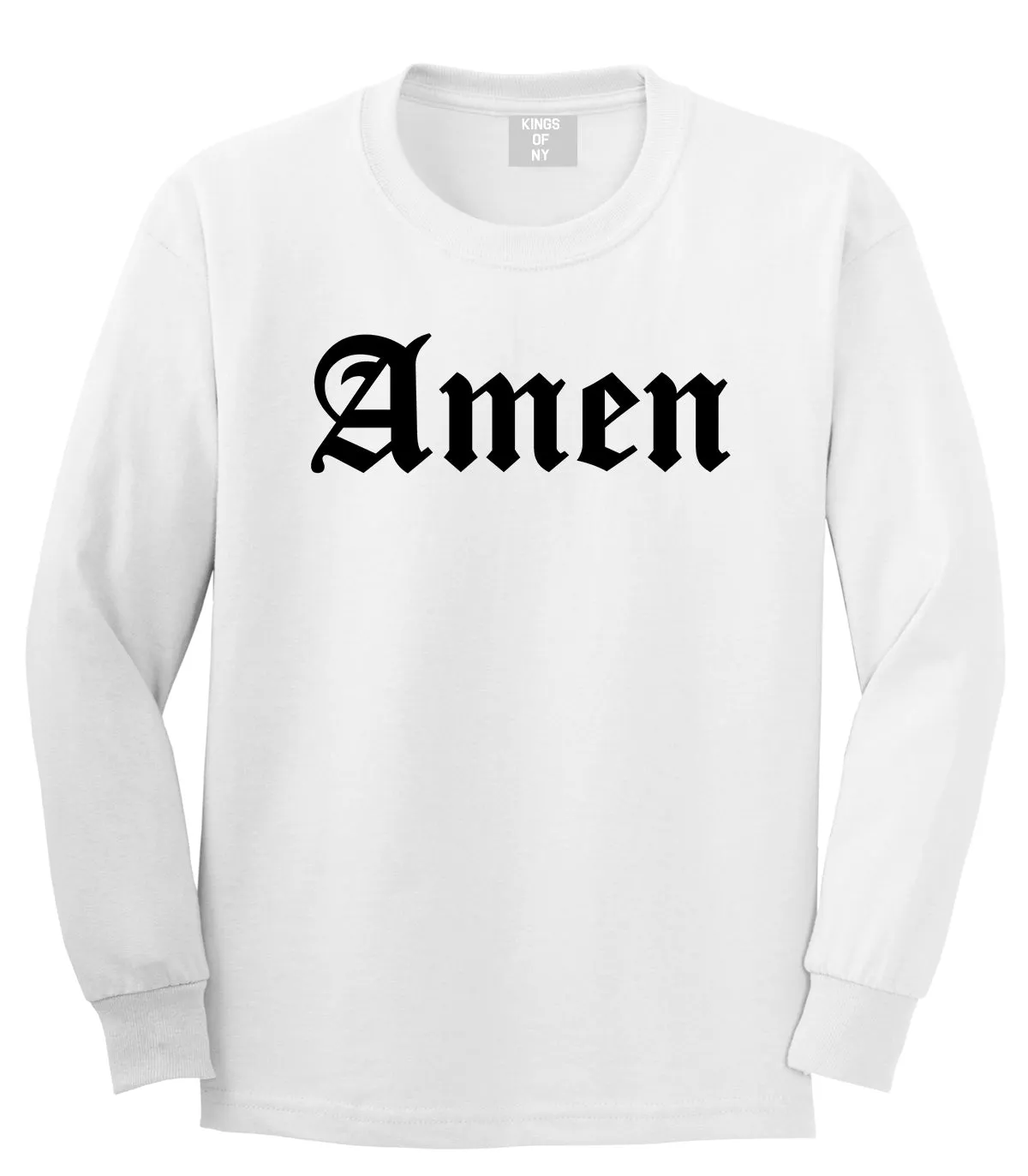 Amen Old English Prayer Mens Long Sleeve T-Shirt