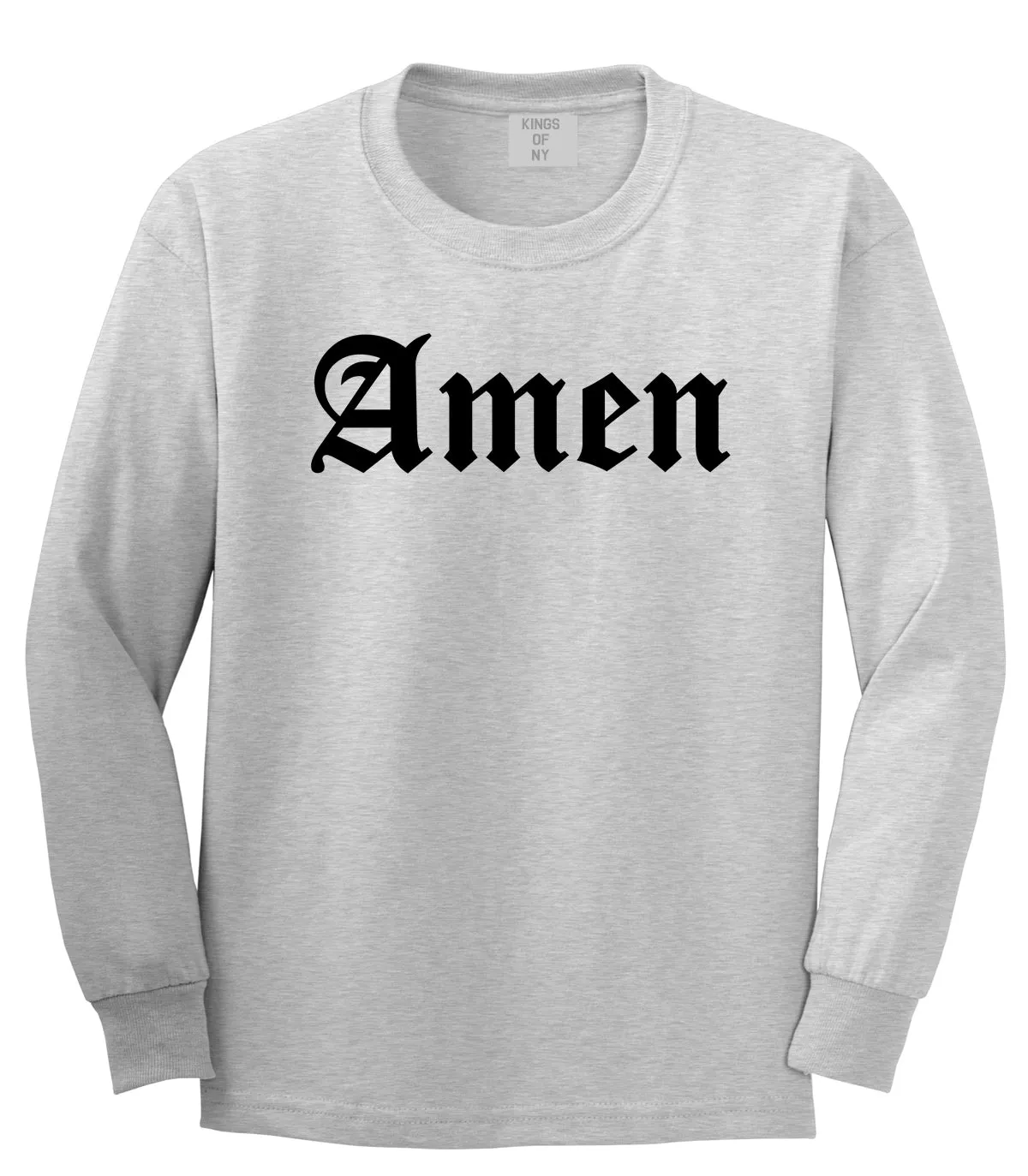 Amen Old English Prayer Mens Long Sleeve T-Shirt