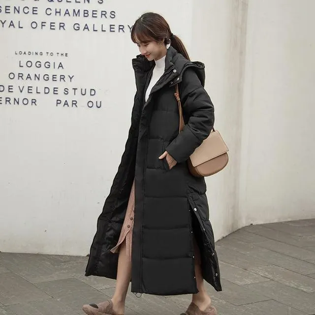 Amy Long Hooded Padded Coat