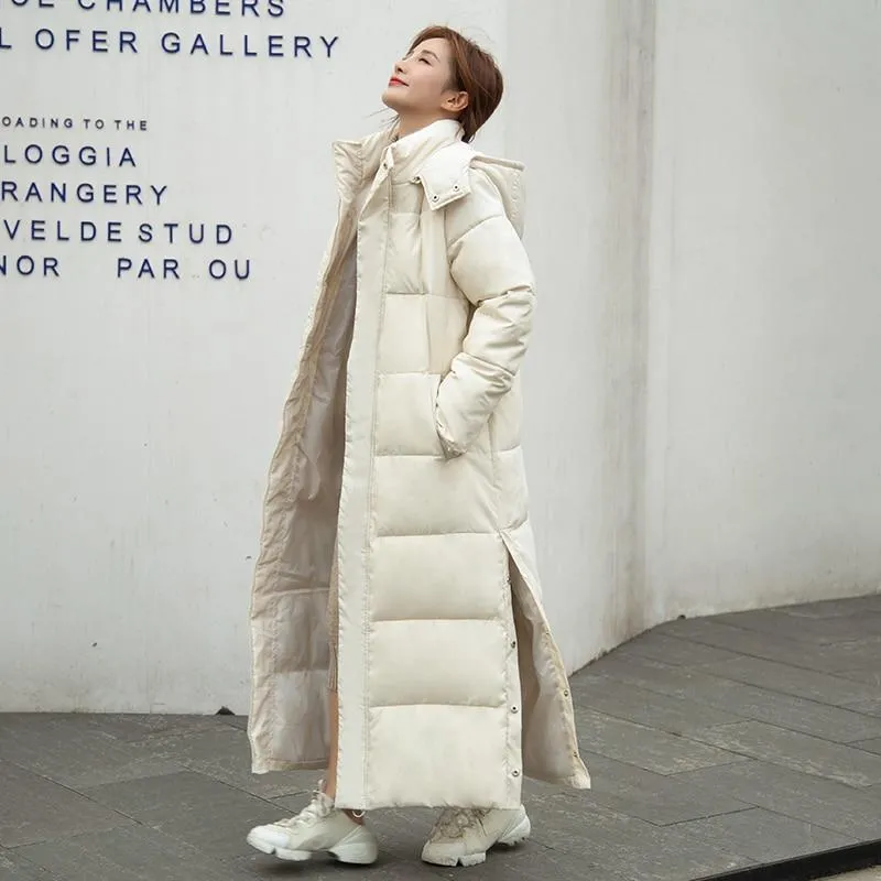 Amy Long Hooded Padded Coat