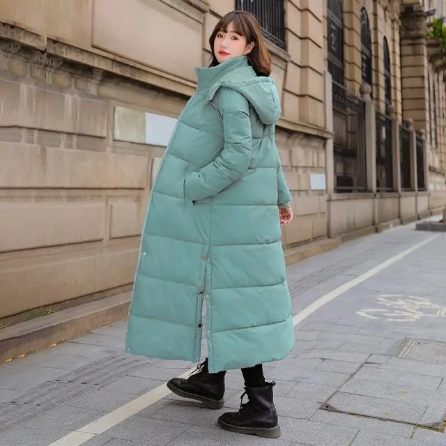 Amy Long Hooded Padded Coat