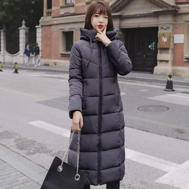 Analia Long Hooded Padded Coat