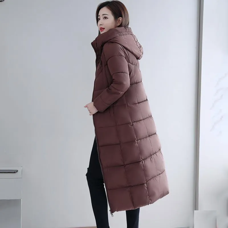 Analia Long Hooded Padded Coat