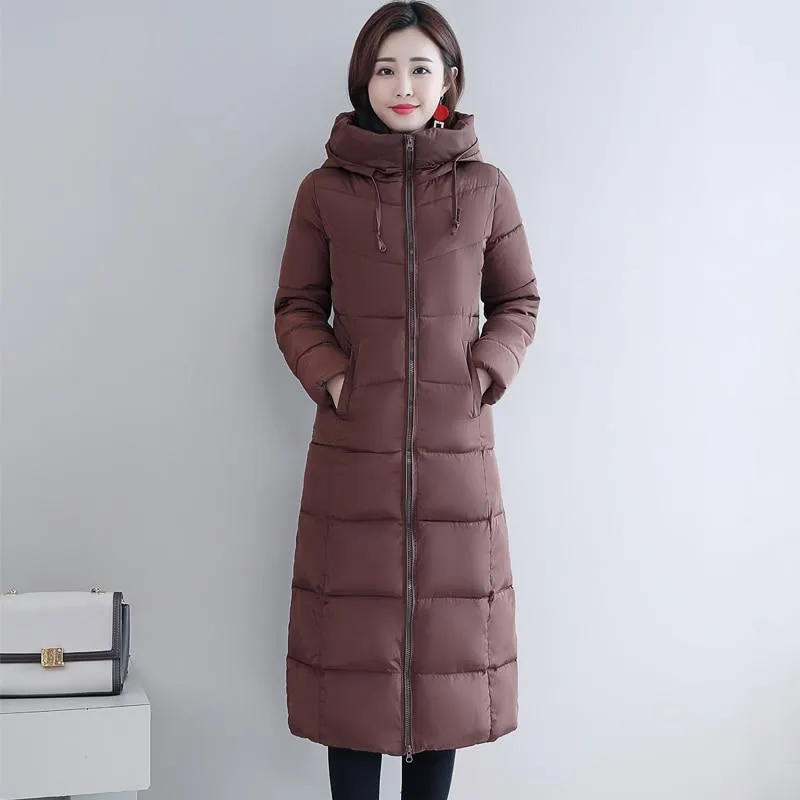 Analia Long Hooded Padded Coat