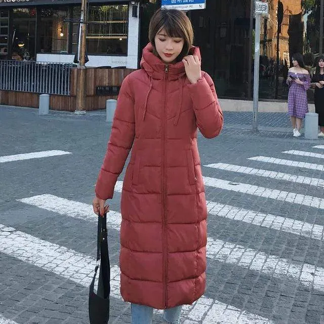 Analia Long Hooded Padded Coat