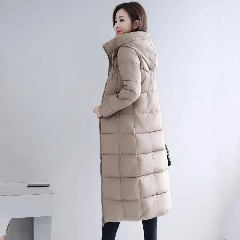 Analia Long Hooded Padded Coat