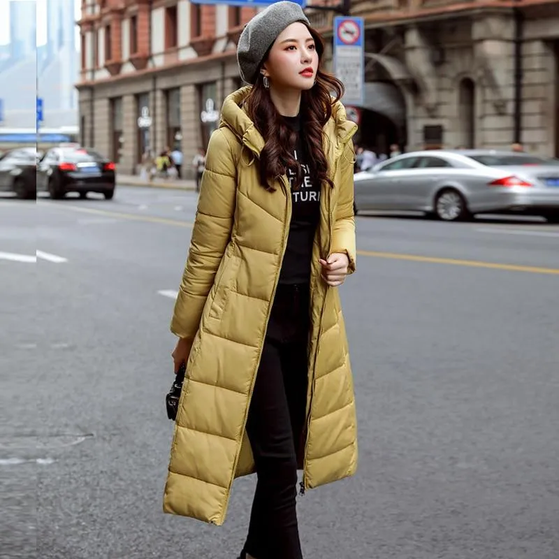 Analia Long Hooded Padded Coat