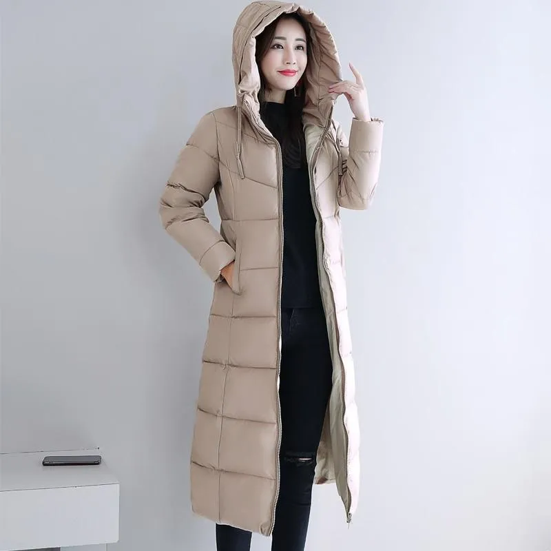 Analia Long Hooded Padded Coat