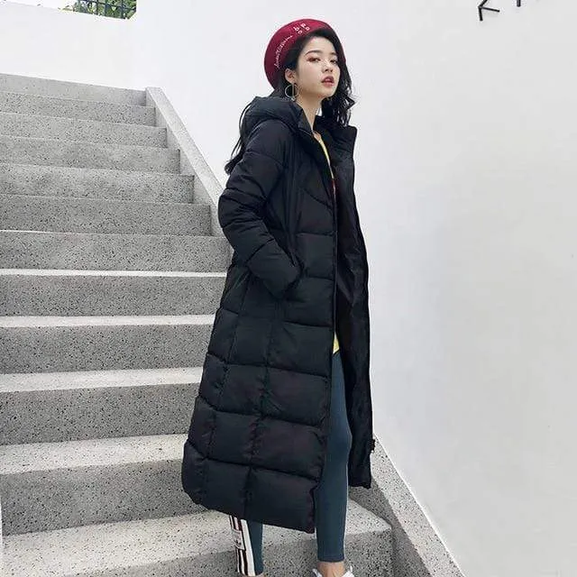 Analia Long Hooded Padded Coat