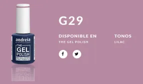 Andreia esmaltes the gel polish - ultra pigmentado 10,5ml, G029