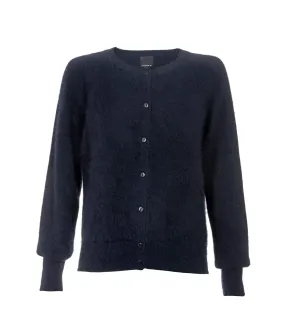 Angora Cardigan - Navy