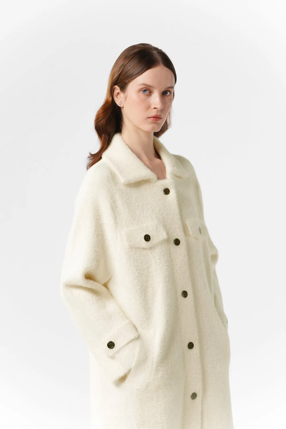 Ansley Coat - White