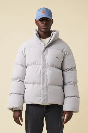 ARCTIC PADDED PUFFER COAT - DOVE GREY