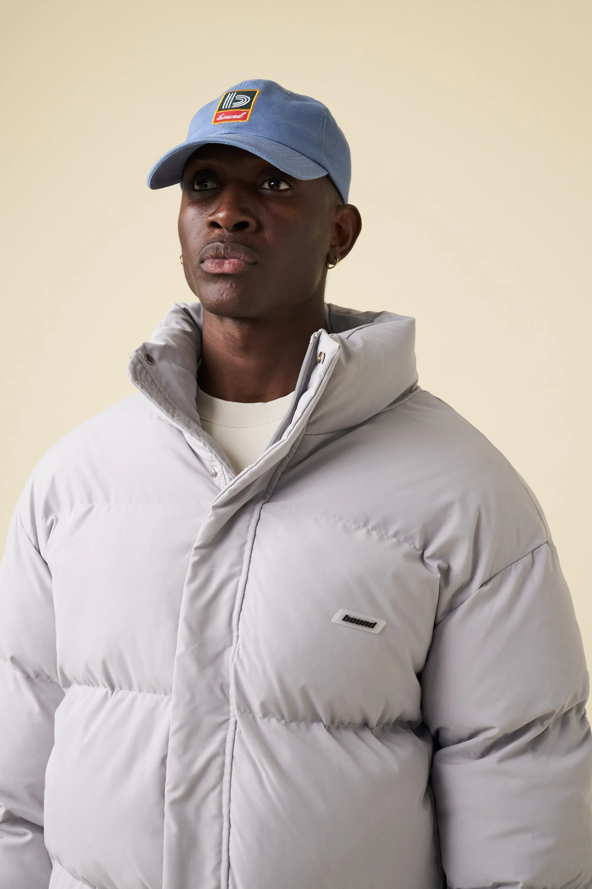 ARCTIC PADDED PUFFER COAT - DOVE GREY