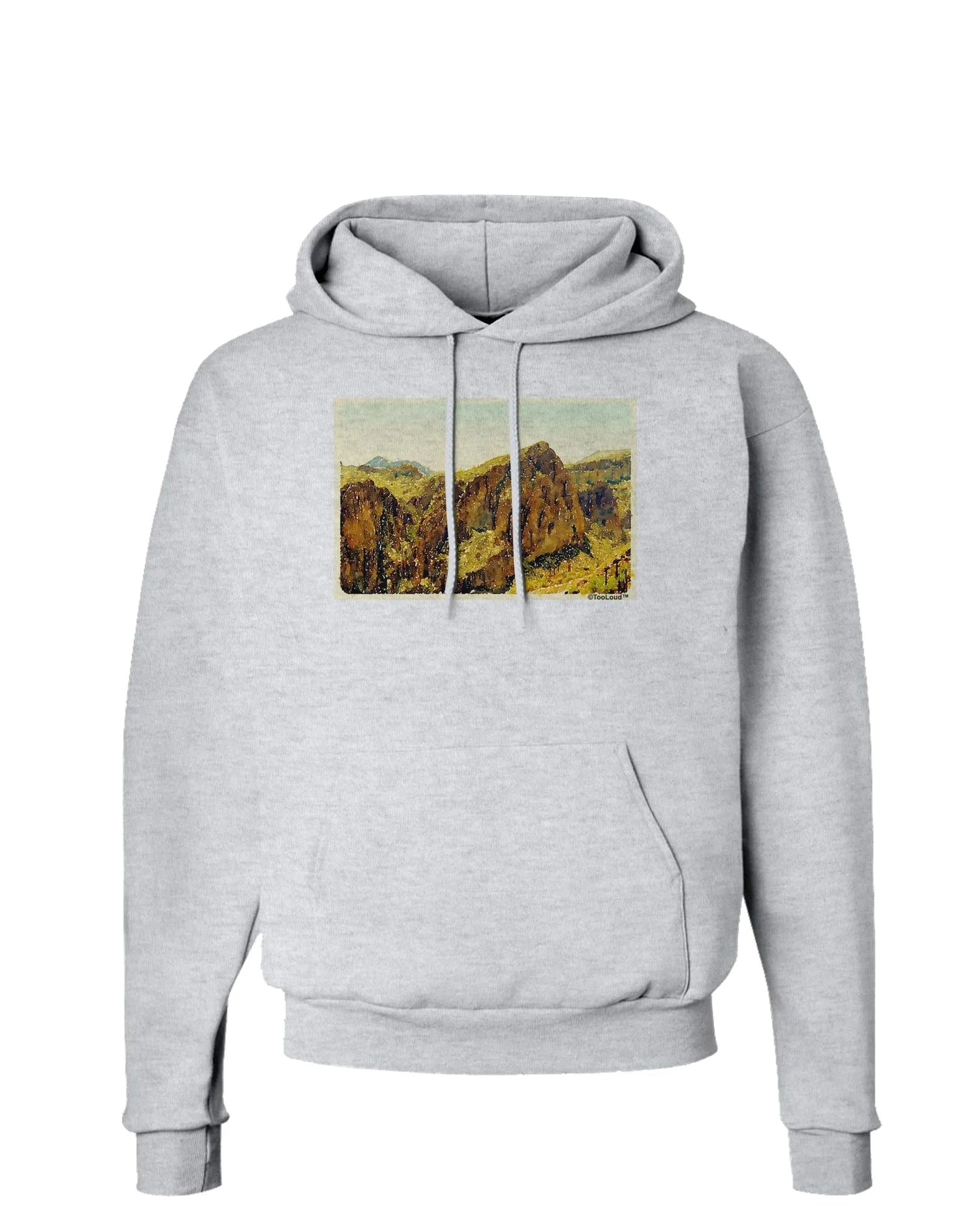 Arizona Mountains Watercolor Hoodie Sweatshirt