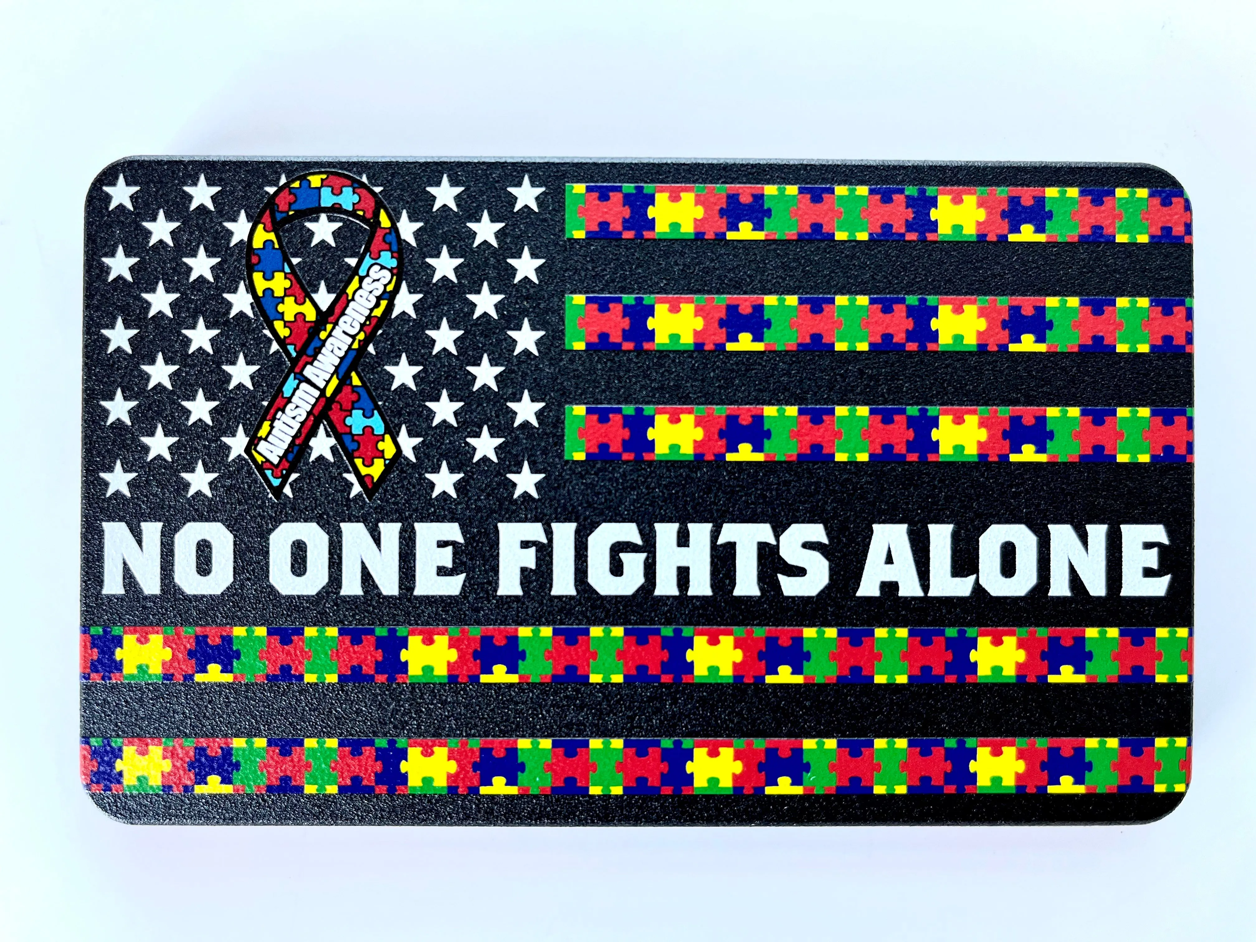 Autism Awareness American Flag Hitch Cover