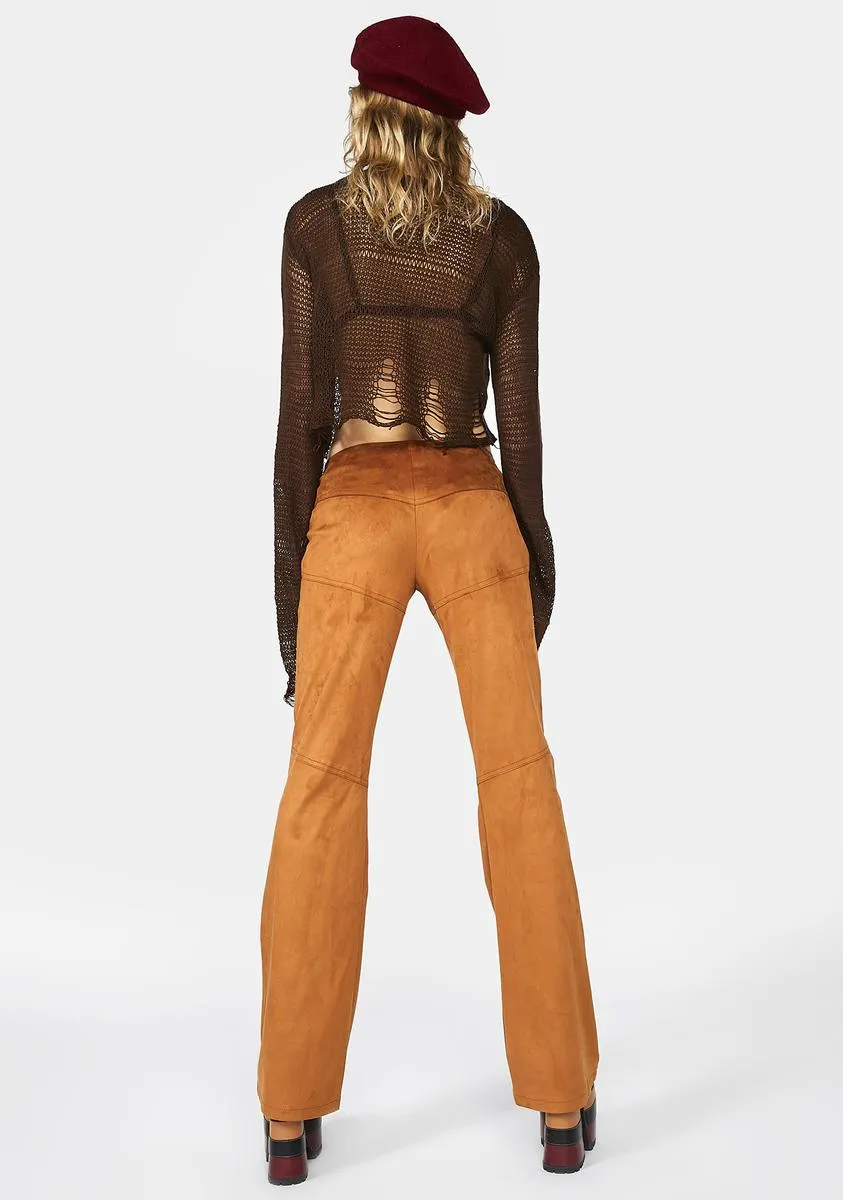 Backstage Babe Faux Suede Pants