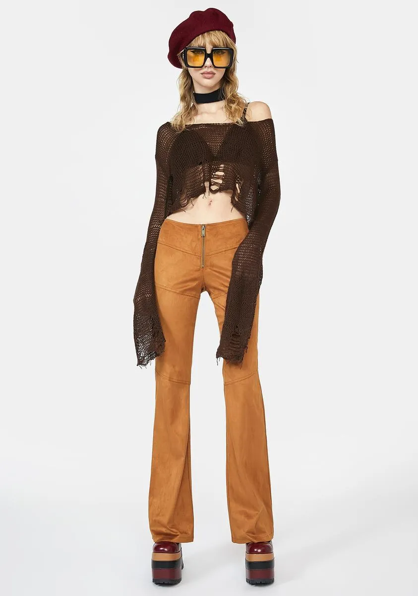 Backstage Babe Faux Suede Pants