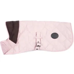 Barbour Medium Quilted Dog Coat In Pink