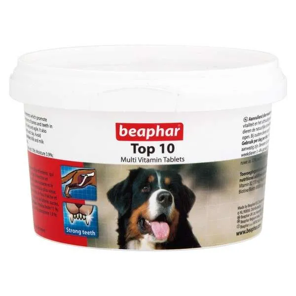 Beaphar Top 10 Multivitamin Tablets for Dogs 117g