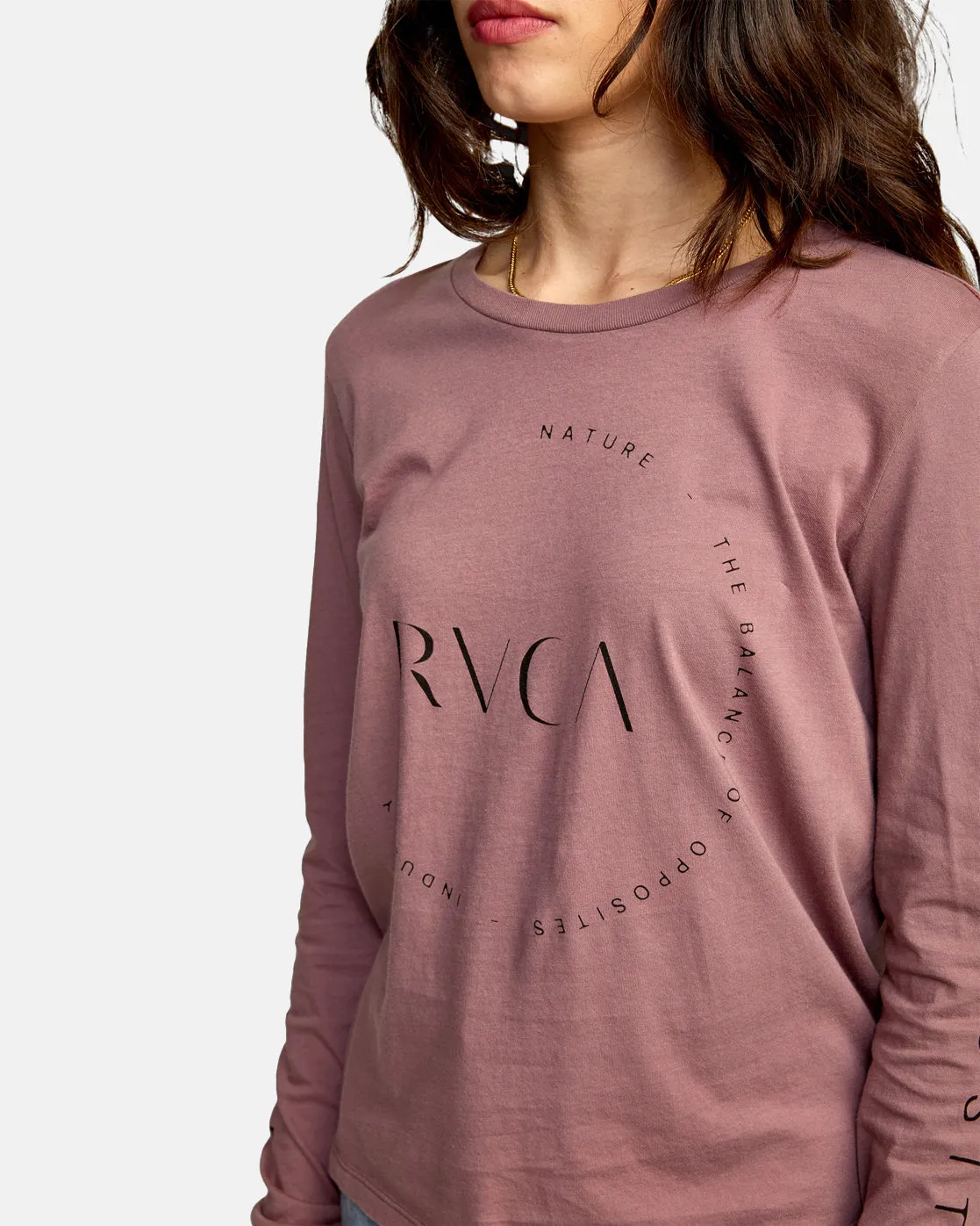 Big RVCA Long Sleeve Tee - Canyon Rose