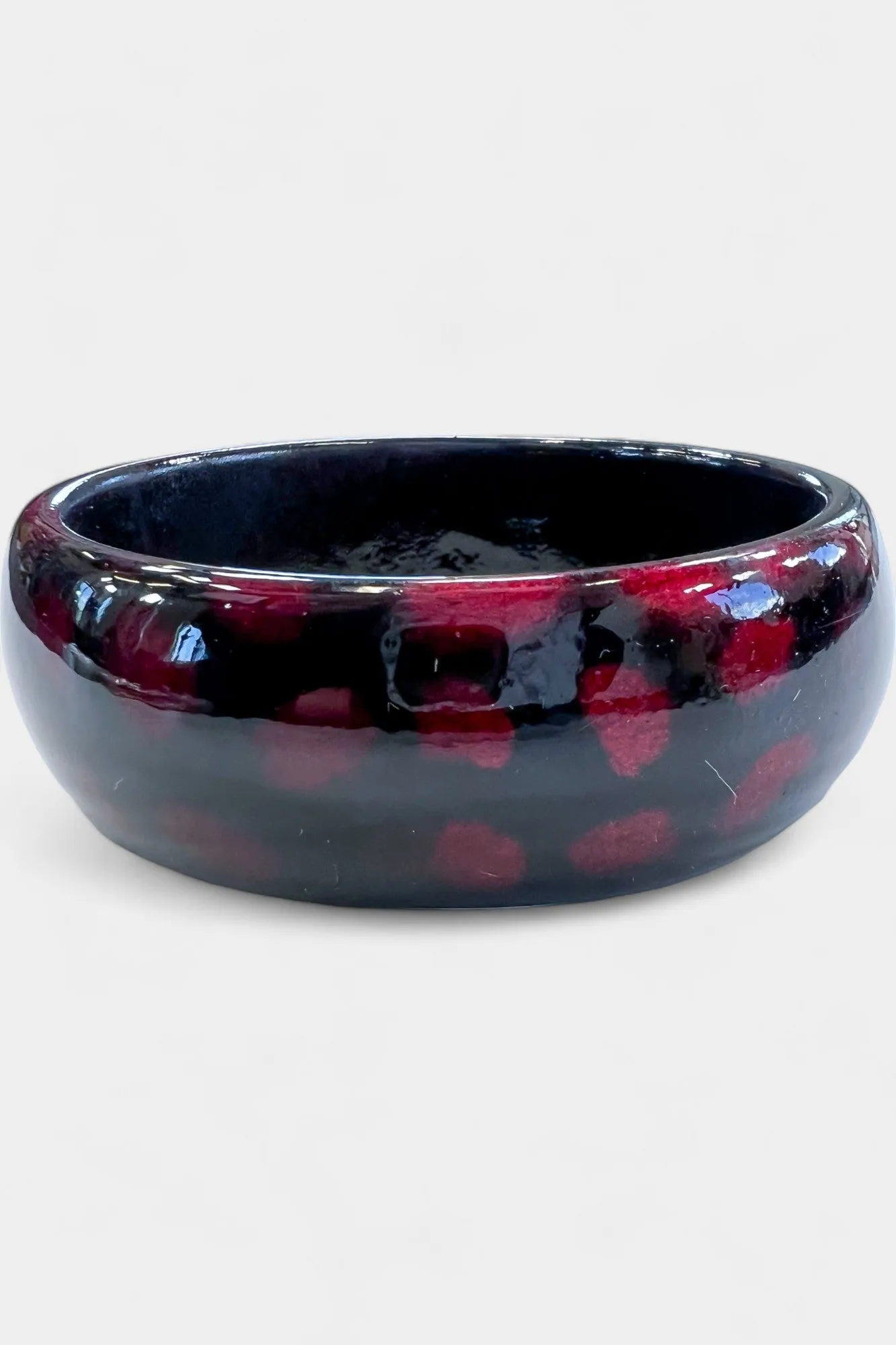 Black & Red Shimmery Bangle Bracelet