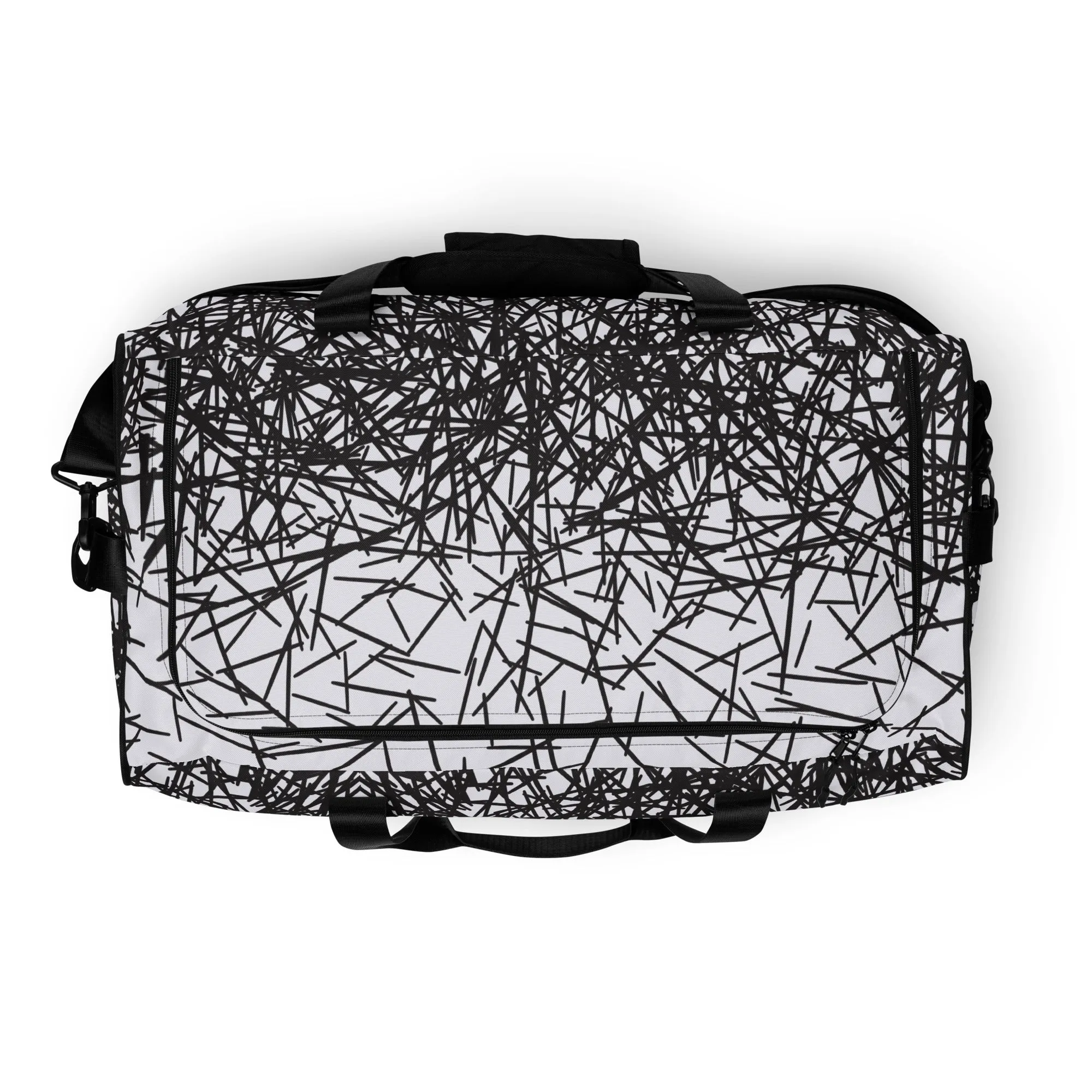 Black & White Ombre Duffle Bag