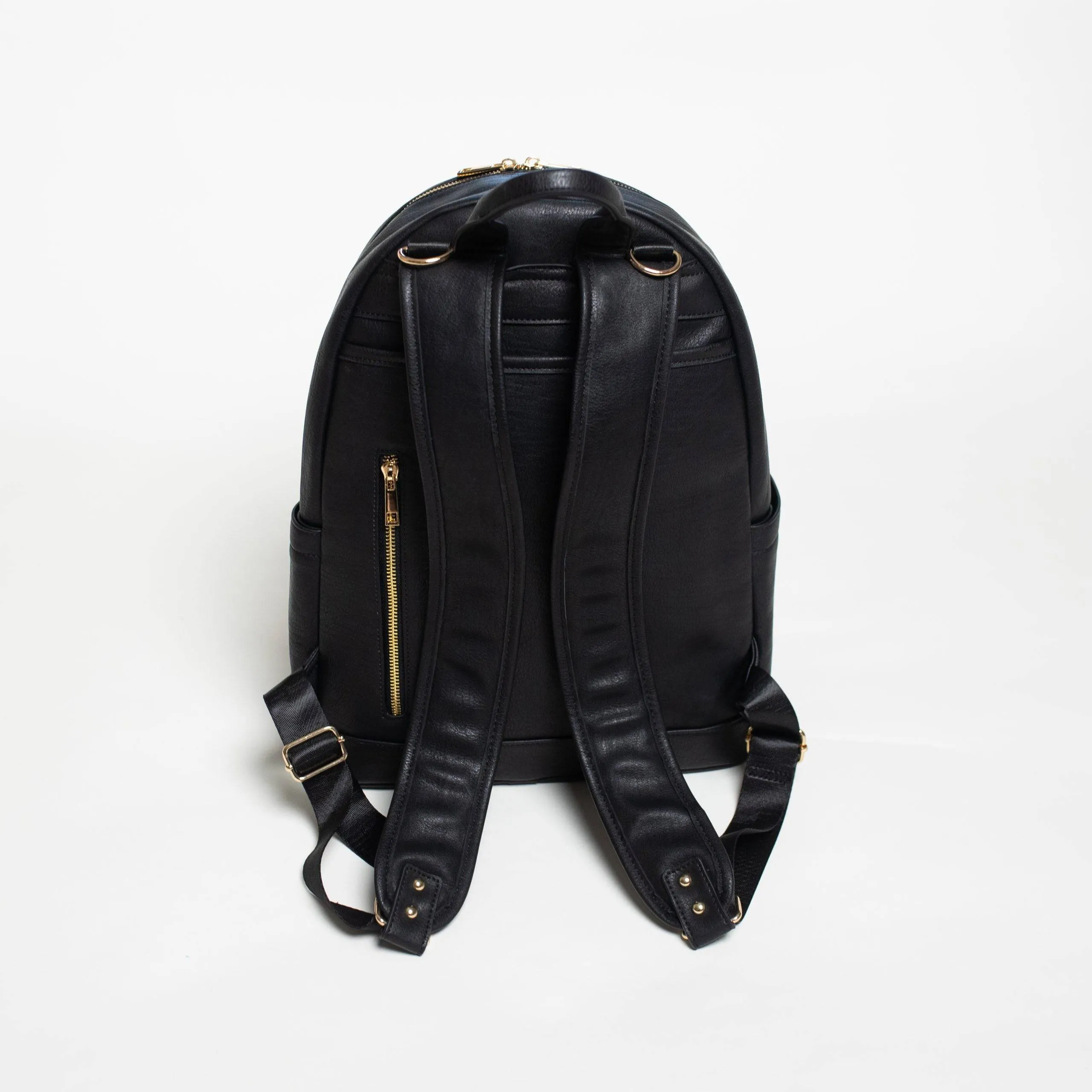 Black Leather Carrier and Duffle Set