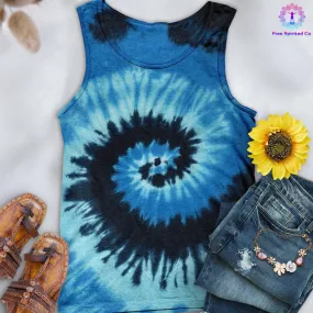 Blue Ocean Hand-Dyed Tank Top