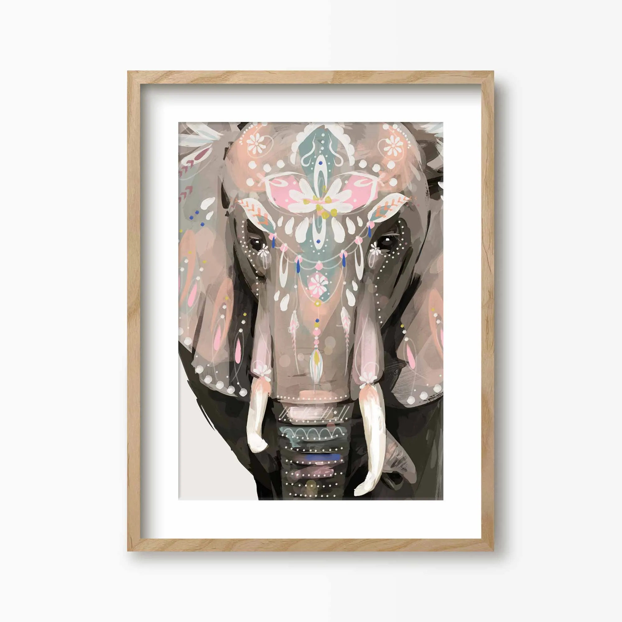 Bohemian Elephant Art Print