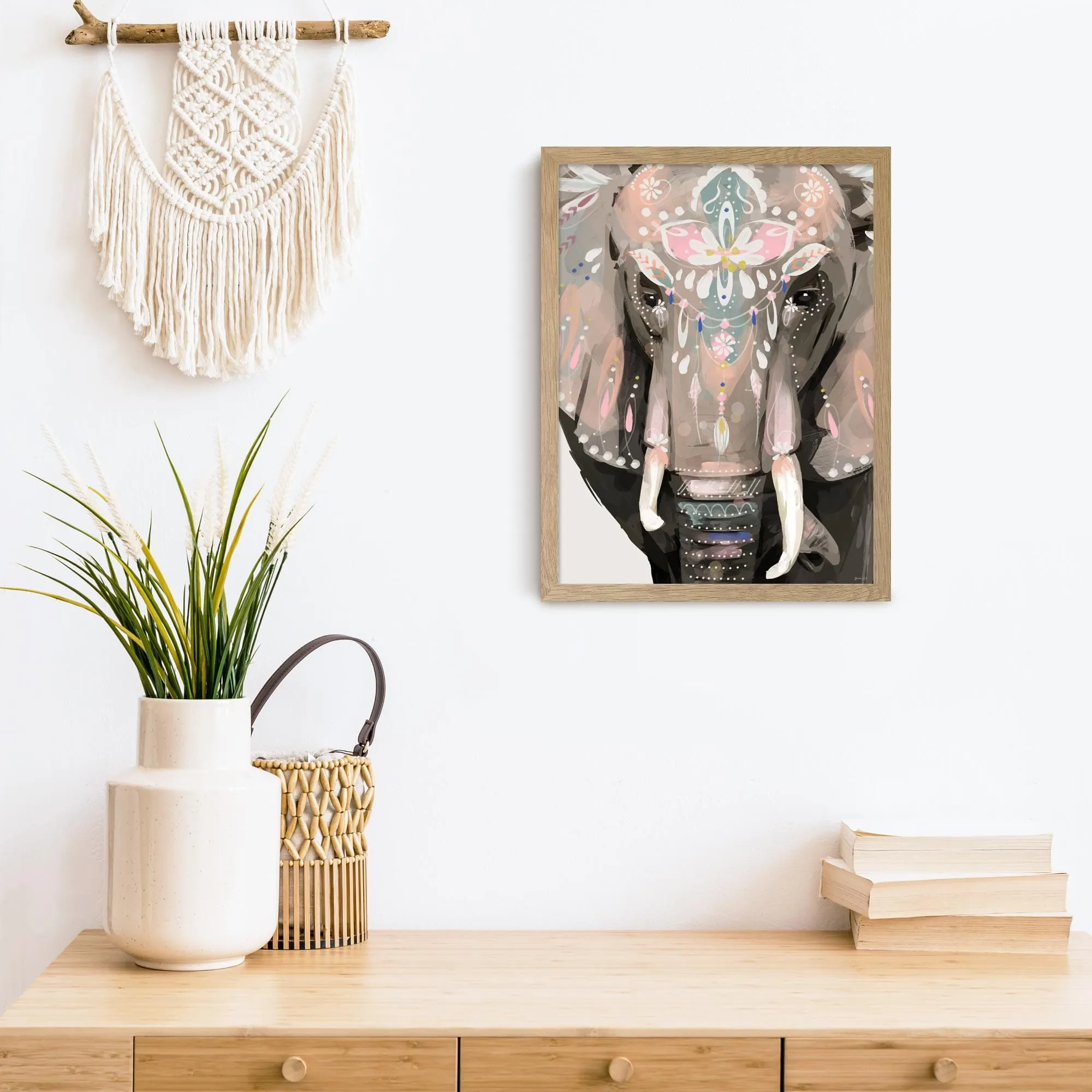 Bohemian Elephant Art Print