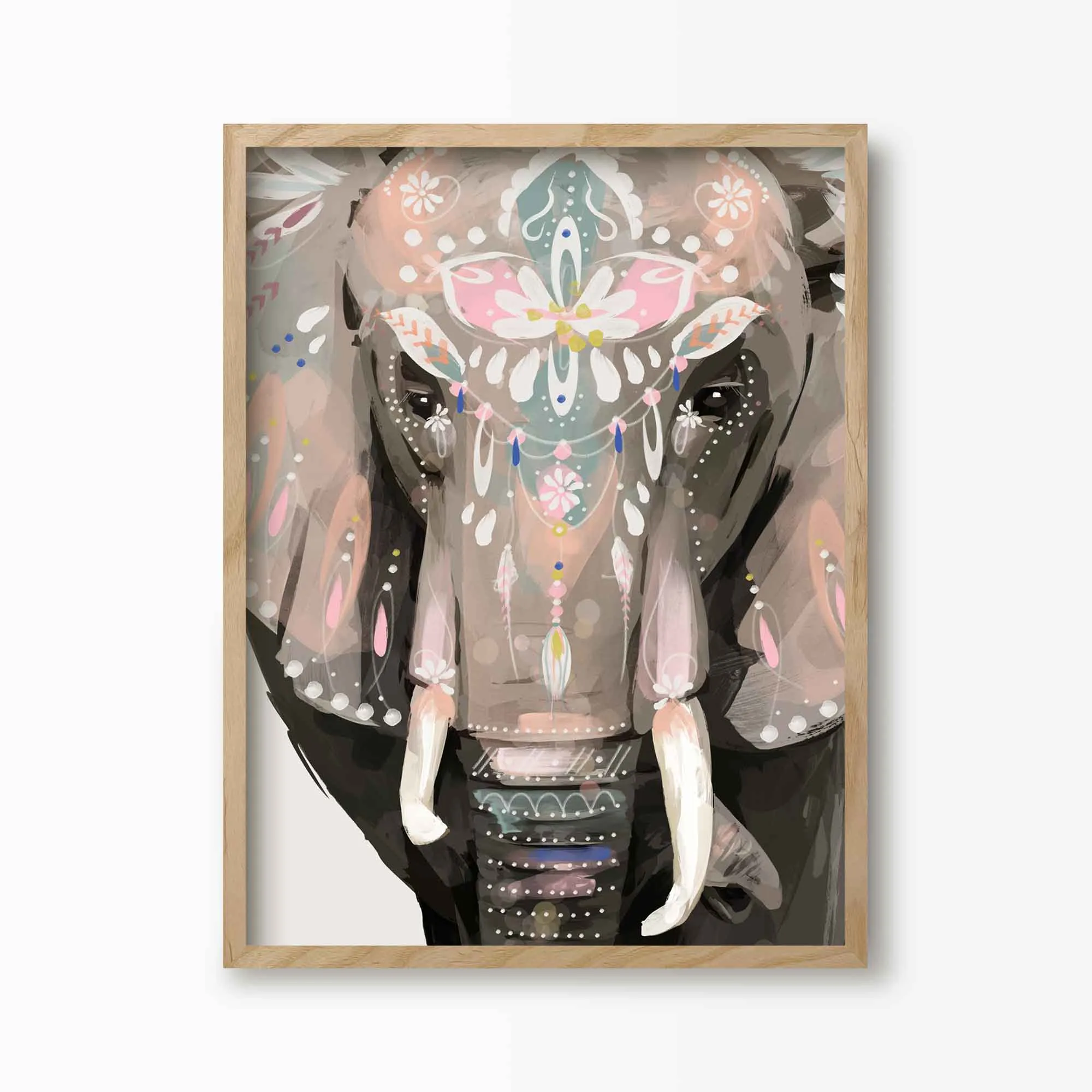 Bohemian Elephant Art Print