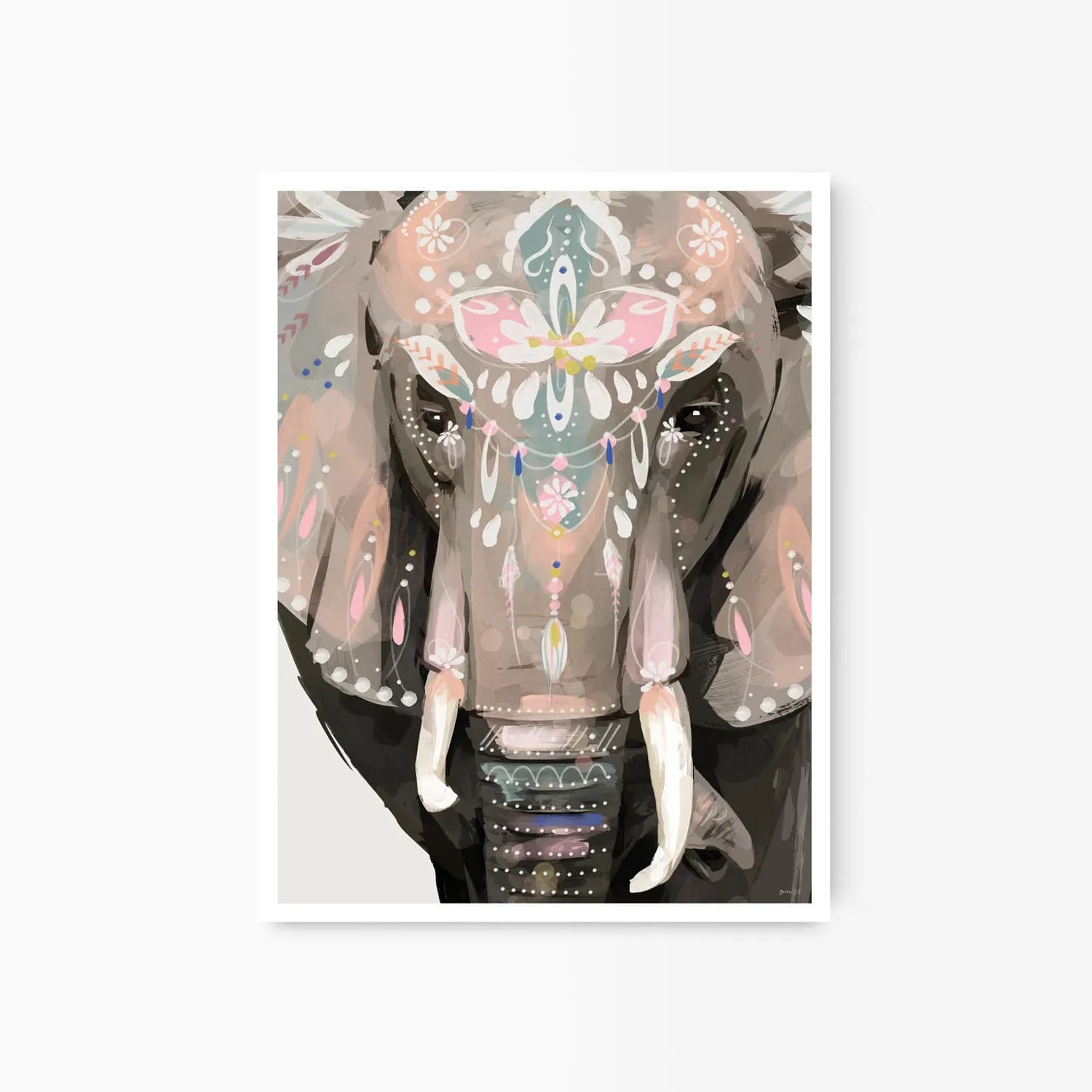 Bohemian Elephant Art Print