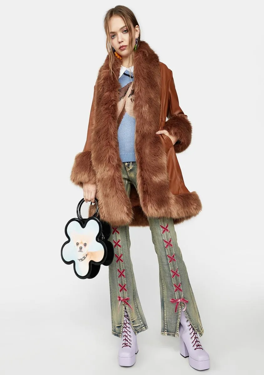 Bohemian Gig Faux Fur Coat