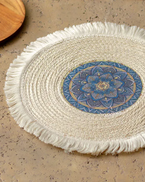 Bohemian Mandala Placemat - White Rock