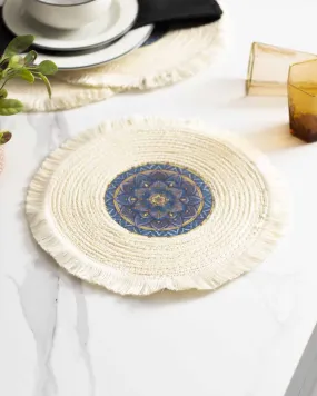 Bohemian Mandala Placemat - White Rock