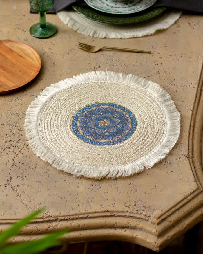 Bohemian Mandala Placemat - White Rock