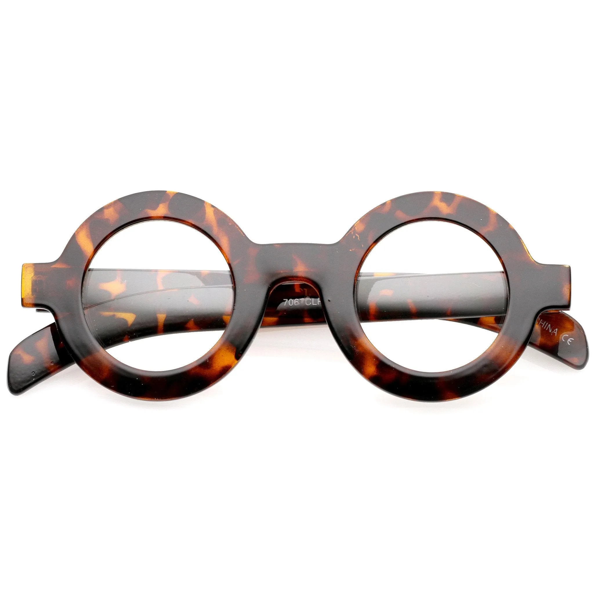 Bold Retro Thick Frame Clear Lens Glasses