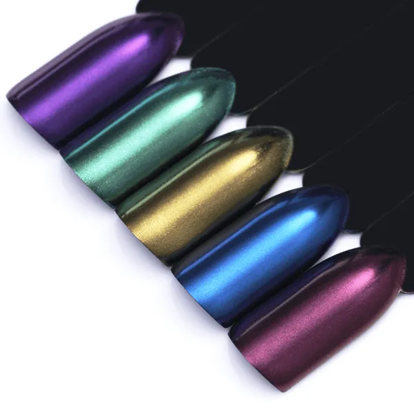 Born Pretty - Chrome Effect Shimmer Set of 5 Colors #30290